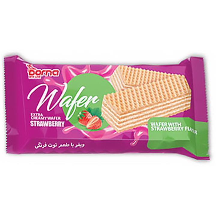 ویفر کرم دار توت فرنگی درنا 90 گرمی
